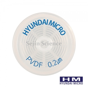 세진과학,현대마이크로 Syringe Filter 시린지 필터 PVDF 25mm 비멸균 50ea