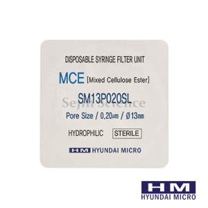 세진과학,현대마이크로 Syringe Filter 시린지 필터 MCE 13mm 멸균 100/pk SM13P020SL [반품불가]