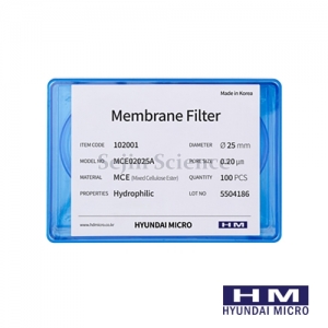 세진과학,현대마이크로 멤브레인 필터 MCE 25mm 100/pk MCE02025A Membrane Filter