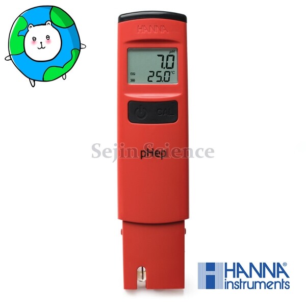 세진과학,한나 pH/온도 테스터기 0.1pH 포켓용 pHep® HI 98107 HANNA HI98107