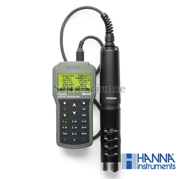 세진과학,한나 pH/EC/OPDO 측정기 Bluetooth HI 98494 HANNA HI98494